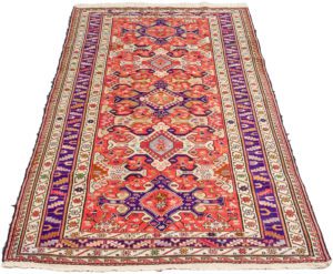 shahsavan silk soumak rug