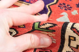 shahsavan silk soumak rug