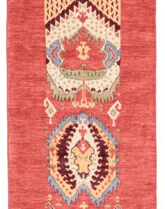 ikat wool runner rug
