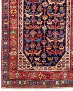 khamseh runner wool rug