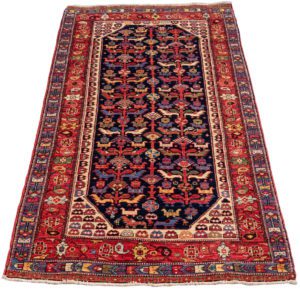khamseh runner wool rug