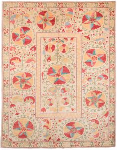 suzani wool rug