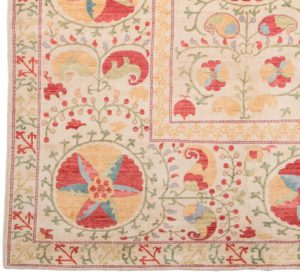 suzani wool rug