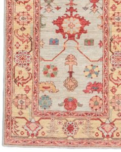 oushak wool runner rug