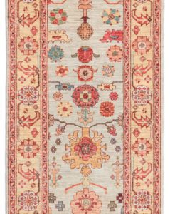 oushak wool runner rug