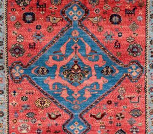 qashqai wool square rug