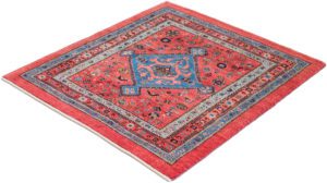 qashqai wool square rug