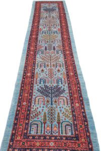khamsehbaf wool runner rug