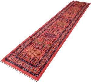 khamsehbaf wool runner rug
