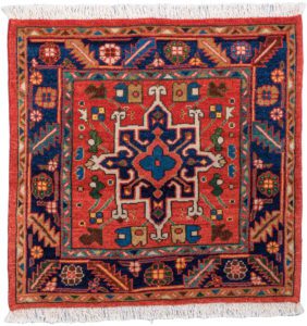 heriz square wool rug