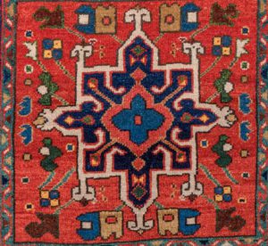 heriz square wool rug