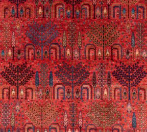 persian khamsehbaf trees wool rug