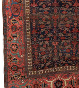 antique bidjar wool runner rug