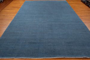 contemporary blue wool rug