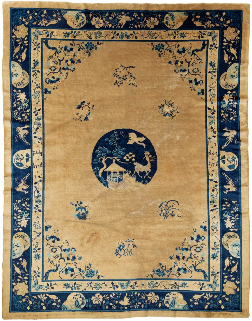 antique peking chinese rug