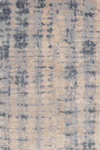 contemporary wool -silk rug