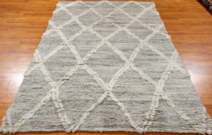 contemporary moroccan wool rug