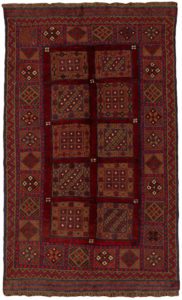 vintage afghan wool rug