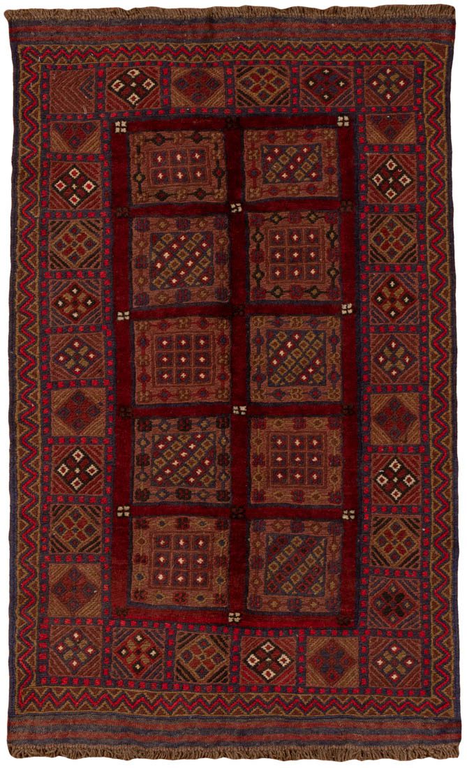 vintage afghan wool rug