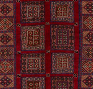 vintage afghan wool rug