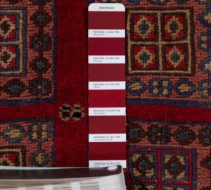 vintage afghan wool rug