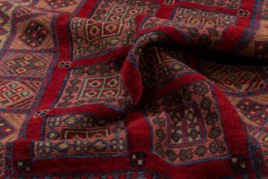 vintage afghan wool rug