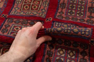 vintage afghan wool rug