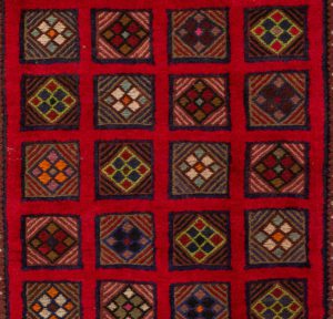 vintage afghan wool rug