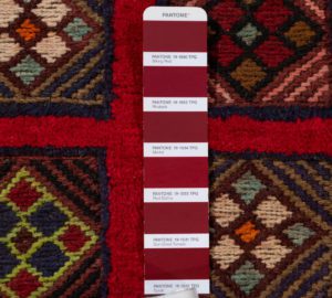 vintage afghan wool rug