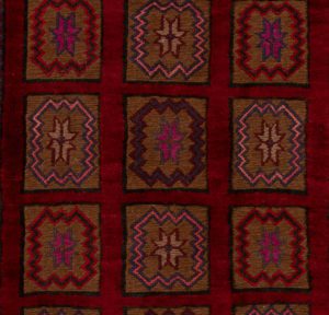 vintage afghan wool rug