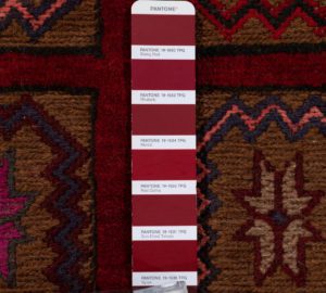vintage afghan wool rug