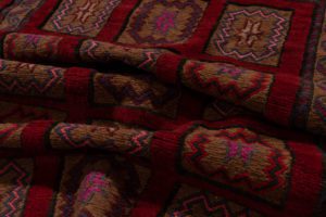 vintage afghan wool rug