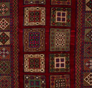 vintage afghan wool rug