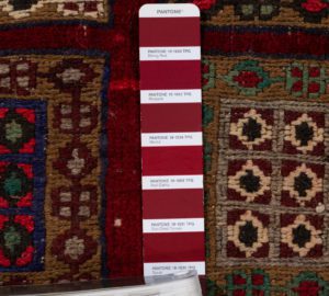 vintage afghan wool rug
