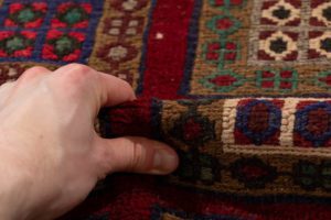 vintage afghan wool rug