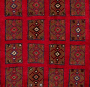 vintage afghan wool rug
