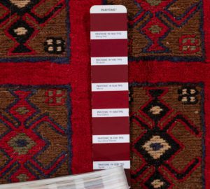 vintage afghan wool rug