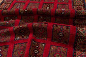 vintage afghan wool rug