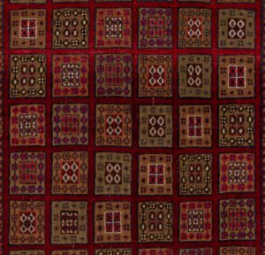 vintage afghan wool rug