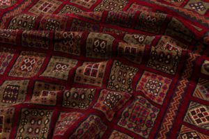 vintage afghan wool rug
