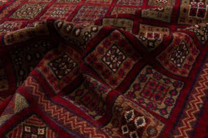 vintage afghan wool rug