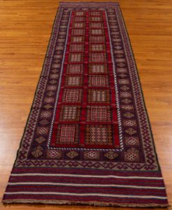 vintage afghan runner rug