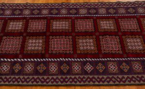 vintage afghan runner rug