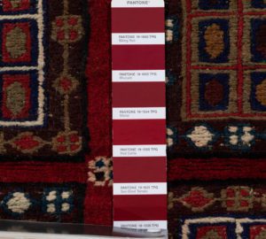 vintage afghan wool rug