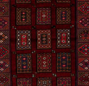 vintage afghan wool rug