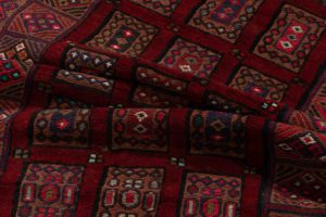 vintage afghan wool rug