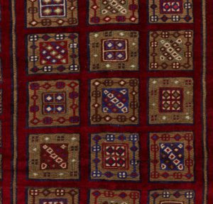vintage afghan wool rug