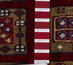 vintage afghan wool rug