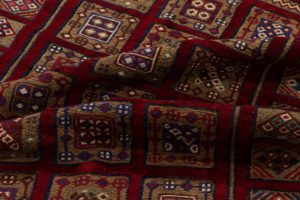 vintage afghan wool rug