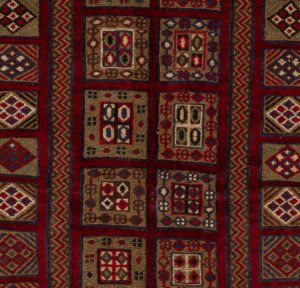 vintage afghan wool rug